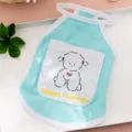 Carino estate animale domestico cane vestiti sottile cinturino traspirante cucciolo - XS / Cane blu