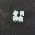 Bouchons d'oreilles transparents en silicone et metal stoppers anti-derapants pour bijoux - Style Silicone Bord Argent