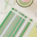 Grüne Origami Papierstreifen Variante für Glückssterne Basteln, einfarbige DIY Papierkunst. - Grünes Gras Stil / 520 Blatt/Packung