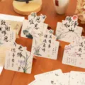 Lehrer Tag Grußkarte 3D Stehkarte Danke Nachricht Karte Blumenstrauß Dekoration - Traditionelle Chinesische Malerei Lehrer Dankbarkeit / 6 Stück