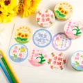 Lehrer Tag Geschenkverpackung Aufkleber, süße runde Siegelsticker mit tollen Motiven für Präsente. - Rund 6 Stück/Packung (Durchmesser 7.5cm) / Wertschätzungs-Thema