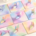 Buntes quadratisches Origami-Papier für Kinder DIY Basteln und Papierkraniche falten. - Bunt / 200 Stück