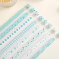 Ins-Stil frische Glucksstern Origami Papierstreifen, hellgrunes Bastelpapier fur bunte Sterne. - 520 Blatt/Packung / Minz-Mambo