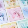 Farblauf quadratisches Origami Papier Set mit Schmetterling Motiven und Kunsthandwerk. - Schmetterlingsgeschichte / 200 Stück