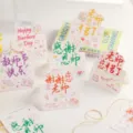 Lehrer Tag Grußkarten 3D Popup handgemachte Nachrichtenkarten Segenskarten für Lehrer. - Alles Gute zum Lehrertag / 6 Stück