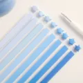 Origami Papierstreifen blauer Farbverlauf Gluckssterne Bastelpapier fur Kinder DIY Kunst. - 520 Blatt/Packung / Blauer Traum