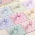 Detailansicht von buntem quadratischem Origami Papier für Kinder Basteln mit Kranichen, Pastell. - Sternenglanz / 200 Stück