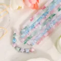 Colorful origami paper strips for lucky stars, beautiful butterfly watercolor pattern DIY crafts. - Deep Butterfly Love / 520 Sheets/Pack