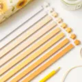 Bunte Origami Papierstreifen in Gelb für Gluckssterne, Basteln und DIY Projekte. - Leuchtend Gelber Stil / 520 Blatt/Packung