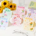 Süße 3D Lehrer Tag Grußkarten mit Blumenmustern, ideale Dankeskarten für tolle Lehrer und Erzieher. - Dankbarkeit gegenüber dem Lehrer / 6 Stück
