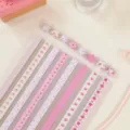 Niedliche Origami Papierstreifen Set rosa Glücksstern Bastelpapier für Kinder DIY - 520 Blatt/Packung / Zartrosa