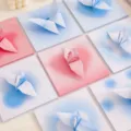Kinder Origami Papier quadratisch Bastelpapier Set bunte Farbverlauf DIY Kunstbedarf - Schöne Stimmung / 200 Stück