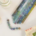 Strisce di carta d'arte Van Gogh per origami stelle, carta pieghevole design vintage. - Impressione di Van Gogh / 520 Fogli/Confezione