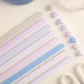 Bunte Origami Papierstreifen zum Falten von Glückssternen, Pastellfarben, DIY Bastelpapier - 520 Blatt/Packung / Macaron-Farbe