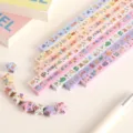 Cute cartoon lucky star origami paper strips colorful handmade wishing stars folding paper crafts - Happy Leisure Pattern / 520 Sheets/Pack
