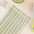 Gruene Stern Origami Streifen Set, Gluecksstern Bastelpapier fuer Kinder, DIY Set. - 520 Blatt/Packung / Lebendiges Grün