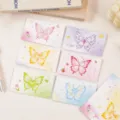 Niedliche Schmetterling Notizkarten Set ästhetische abreißbare Grußkarten Schreibwaren - Schmetterling Aufreißkarte (6 Stück/Packung)