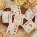 Lot de cartes de vœux élégantes d'appréciation des enseignants avec calligraphie chinoise. - Style Reconnaissance Mentor A / 30 Feuilles