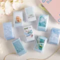 Ensemble d'autocollants frais d'été, packs d'autocollants esthétiques bleus pour cahier. - Paquet de 20 / Vie Sucrée A