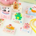 Niedliche Cartoon Grußkarten für Kinder Geburtstag Geschenk DIY Nachricht Wunschkarten. - Glücklicher Zucker / 6er-Set Gemischt