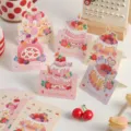 Ins Handgemachte Graffiti 3D Geburtstag Grußkarte Nette Torte Geschenkkarte Wunschkarte - Alles Gute zum Geburtstag Serie 6 Stk. Set