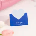 Kreative Herz-Grußkarte, blanko Mini-Karte für Valentinstag und Dankeschön Segenswünsche. - Mehrfarbiges Herz A