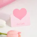 Rosa 3D Herz Grußkarte zum Valentinstag für romantische Liebesgrüße und süße Geschenke. - Stil C
