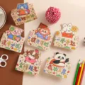 Niedliche Cartoon Motivationsgrußkarten Set, inspirierende Postkarten für Prüfungen. - Jede Prüfung bestehen Serie 6 Stück/Packung