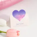 Valentinstag Herz Faltgrußkarte traumhafte Sternenhimmel Grußkarte für Geschenk - Stil C / 1 Blatt