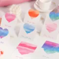 Aquarell 3D Herz Grußkarten Set, kreative DIY Wunschkarten für Geburtstag und festliche Anlässe. - Gemischter Stil / 6 Blatt Set