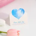 Valentinstag Falt-Grußkarte mit verträumtem Sternenhimmel-Herzdesign und Segensspruch. - Stil F