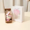 Handgefertigter Häkelblumenstrauß Schlüsselanhänger Geschenkset mit Box für Lehrer. - Schüler Überall (Geschenkbox-Set) / Rosa