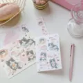 Cute Japanese style hand-drawn cat folding postcard greeting card set for friends - Cat / Cute Pet Story Series Four Styles One Each