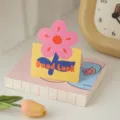 Simpatica biglietto di auguri di cartone negozio di fiori biglietto di ringraziamento - Fiorellino Rosso - Rosa