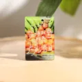 Acryl Kühlschrankmagnet mit inspirierendem Zitat und Obst-Design, süße Heimdeko-Aufkleber. - Gutes Leben