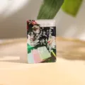 Niedlicher Acryl Magnet Kühlschrankmagnet mit inspirierendem Spruch für Wohnkultur - Poetisches Herz