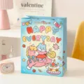 Blaue süße Cartoon-Geschenktüte mit Henkel, ideal für Geburtstagsfeiern und festliche Verpackungen - Jeden Tag Glücklich / L
