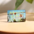 Dekorativer Acryl Magnet Kühlschrankaufkleber mit einer schönen Landschaft und tollem Zitat. - Windloses Land
