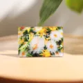 Acryl magnetischer Kühlschrankaufkleber mit Blumenmuster und inspirierendem Spruch - Blumenbesitzer brauchen keine Götter