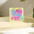 Inspirierender Spruch Kühlschrankmagnet Acryl Magnetsticker Süße Deko für Zuhause - Es ist okay, unvollkommen zu sein