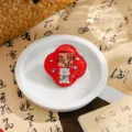 Chinesischer Antiker Stil Acryl Magnetischer Kühlschrankmagnet Variante, süßes Bär Design. - Cartoon-Prüfung Bestehen