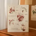 Vintage rose butterfly gift paper bag, exquisite packaging for Valentine's Day party favors. - L / Yellow