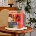 2025 geschenk papieren zak met beste wensen voor examensucces afstudeerfeest verpakking - Steeds Beter Worden - Klein Formaat / Klein (19.5x9.5x24.5cm)