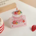 INS Stil Sahnekuchen 3D Geburtstag Grußkarte Ölgemälde Stil kreative Wunschkarte. - Alles Gute zum Geburtstag Stil B
