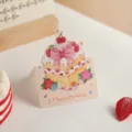 Kreative 3D Sahnetorte Geburtstag Grußkarte im Ölgemälde Stil für Geschenk Dekoration. - Alles Gute zum Geburtstag Stil E