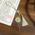 Chinesischer Stil Quaste Anhänger, antike Kalligraphie Auto Schlüsselanhänger Geschenk. - Wie du wünschst