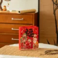 Rote chinesische Neujahrsgeschenktüte festliche Verpackung für Frühlingsfest Party - Fünf Segnungen - Fu / S