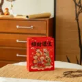 Chinesisches Neujahr rote Geschenktüte festliche Frühlingsfest Verpackungstüte für Party - Fünf Segnungen - Zhao Cai Jin Bao
