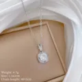 Stupenda collana con ciondolo in zircone cubico e catena delicata, elegante dettaglio. - Stile Grande Diamante Quadrato (XL2606-415) / Oro