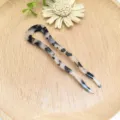 Elegante forcina per capelli in acetato a forma di U con motivo tartaruga per styling chic. - Forcina a U (XL1467-4) / Leopardo chiaro